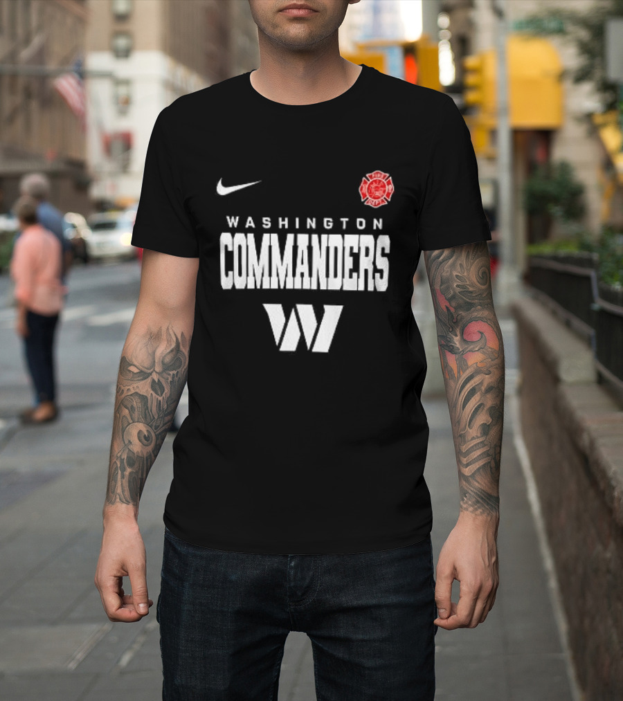 Washington Commanders Red Friday Firefighter Nike Team T-Shirt
