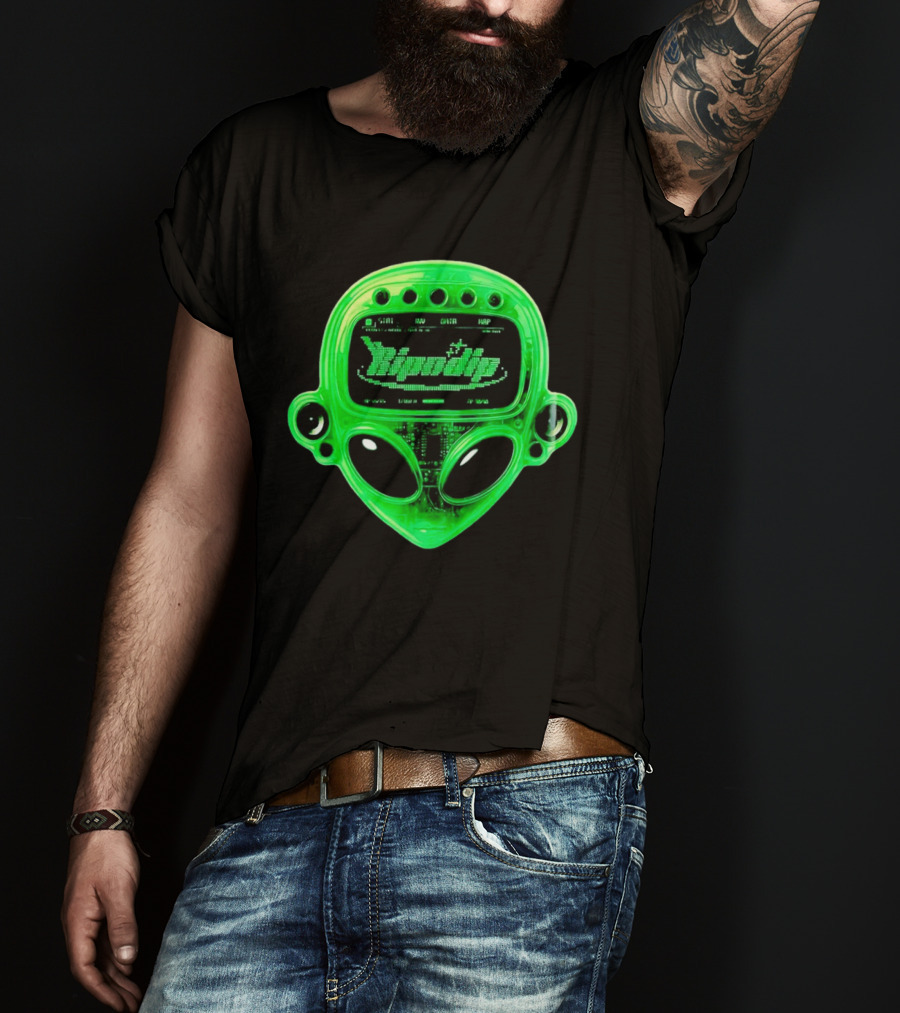 Ripndip Alien HP Level AP Green Transparent Device T-Shirt