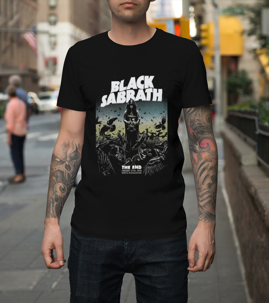 Black Sabbath The End Tour Winnipeg January 27 2016 Heavy Metal Band Concert T-Shirt