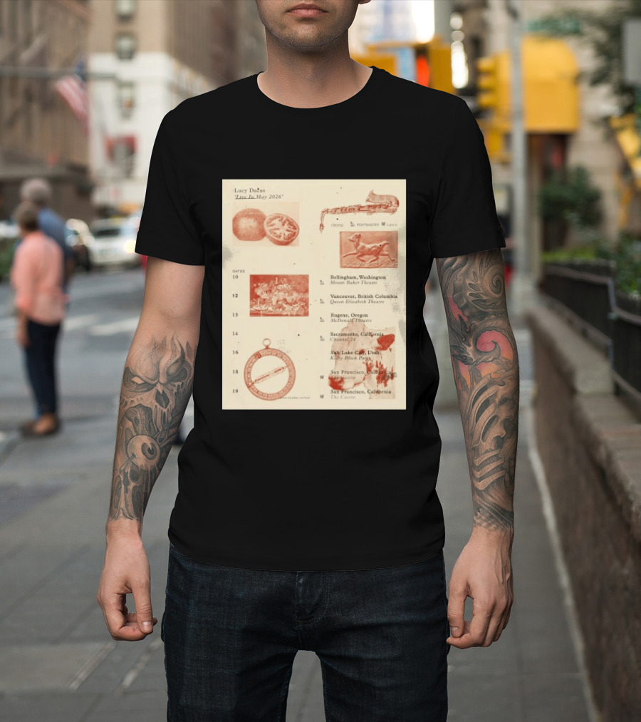 Lucy Dacus Live In May 2026 Sacramento Channel 24 Vintage Tour T-Shirt