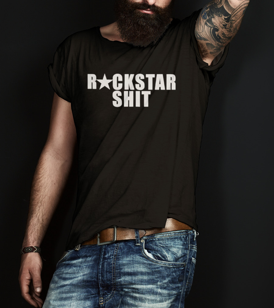 Luna Antonia Rockstar Shit Star Symbol Typography Trend T-Shirt