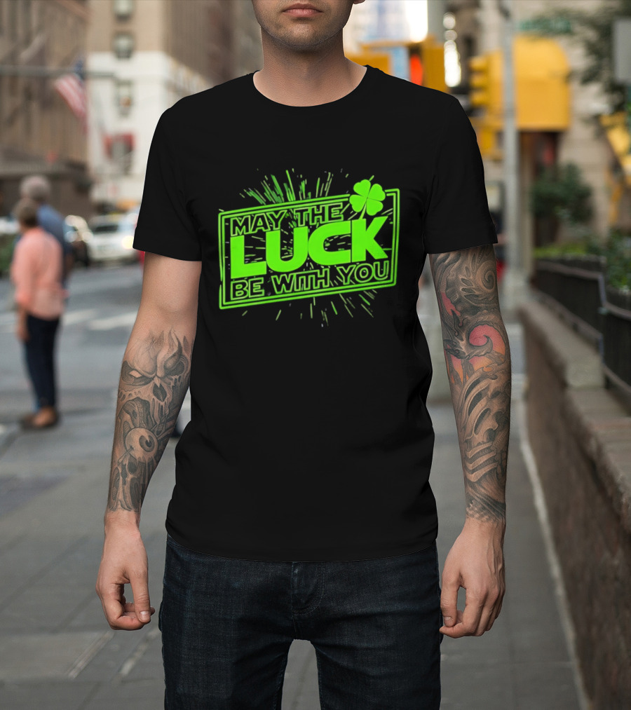 May The Luck Be With You Clover Star Wars T-Shirt