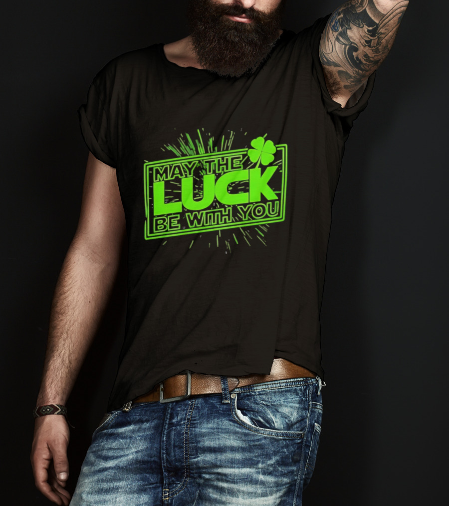 May The Luck Be With You Clover Star Wars T-Shirt