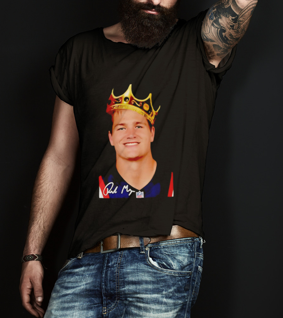 New England Patriots Drake Maye King Of The NFL Star Crown T-Shirt