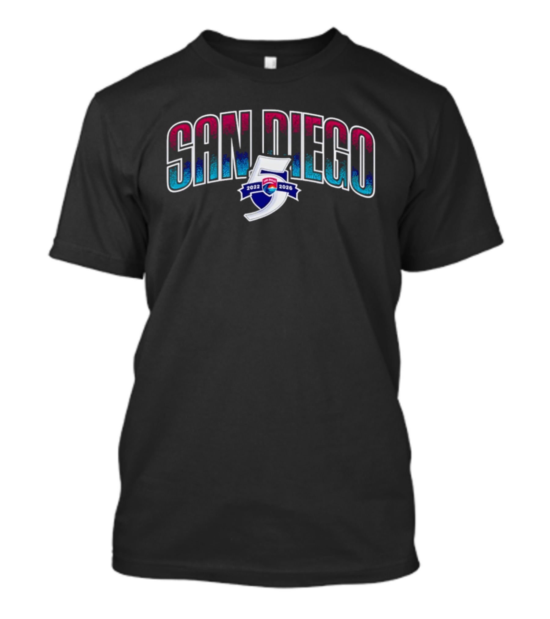 San Diego Wave FC 2022 To 2026 5 Seasons Celebration T-Shirt