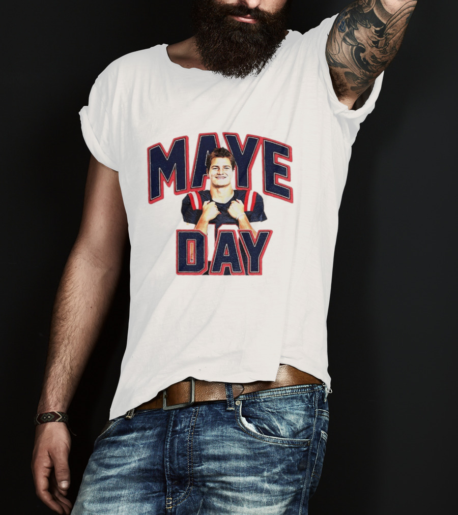 Maye Day Gay For Maye Drake Maye New England Patriots Football Player T-Shirt