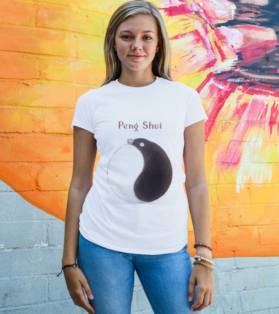 Peng Shui Yin Yang Symbol Smoke T-Shirt