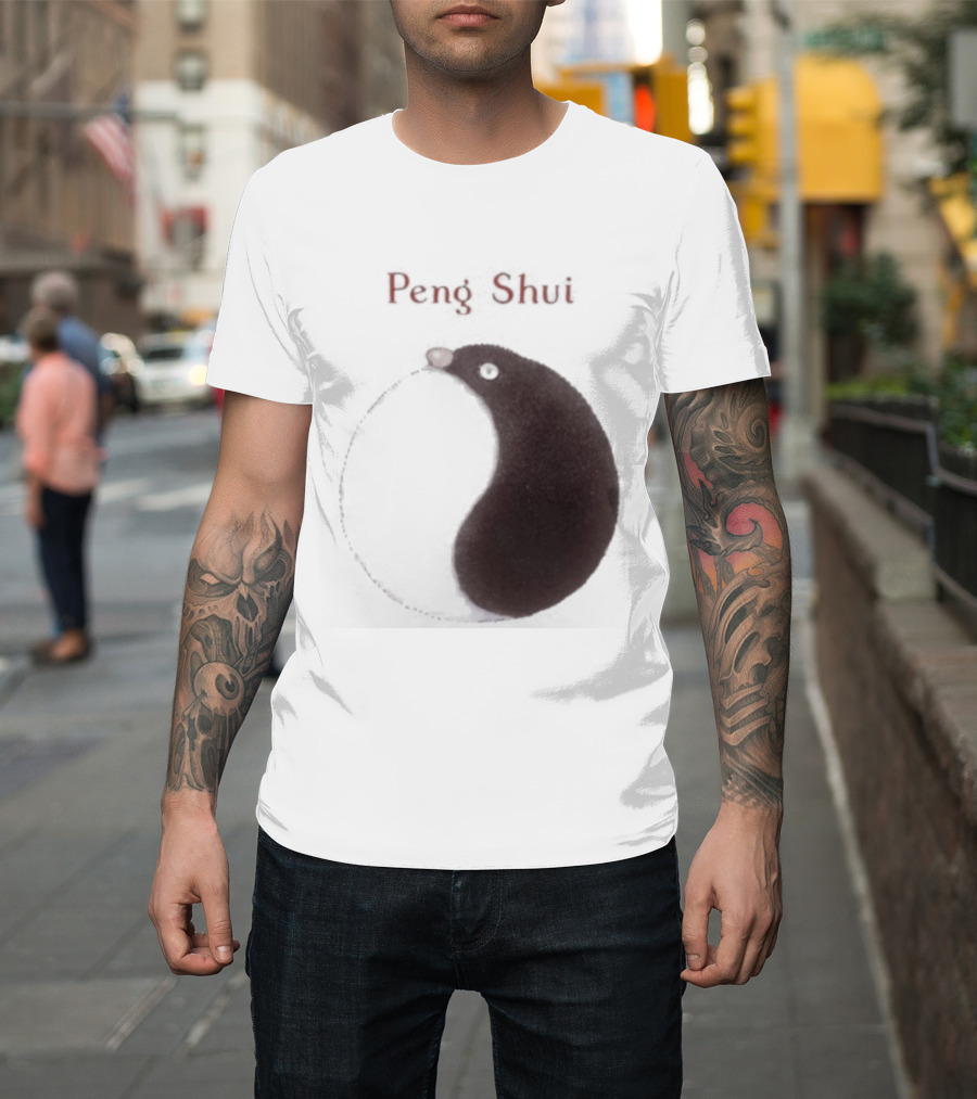Peng Shui Yin Yang Symbol Smoke T-Shirt