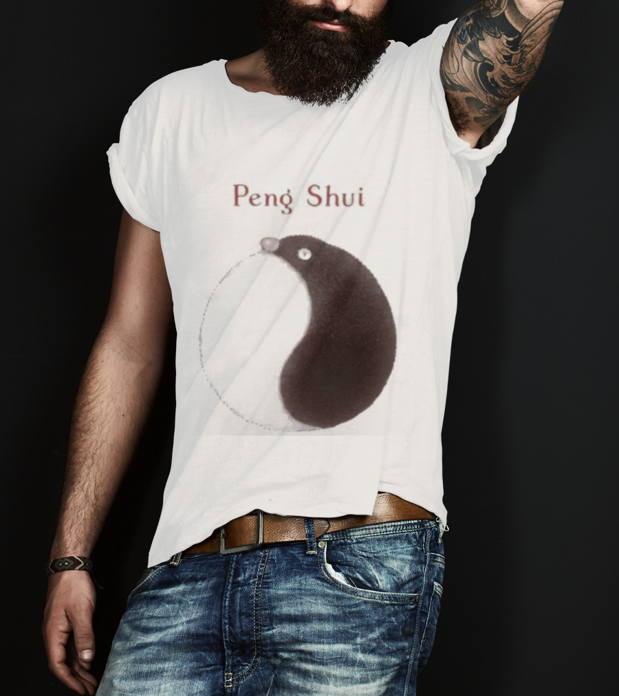 Peng Shui Yin Yang Symbol Smoke T-Shirt