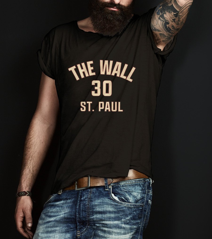 Jesper Wallstedt Minnesota Wild The Wall 30 St Paul T-Shirt