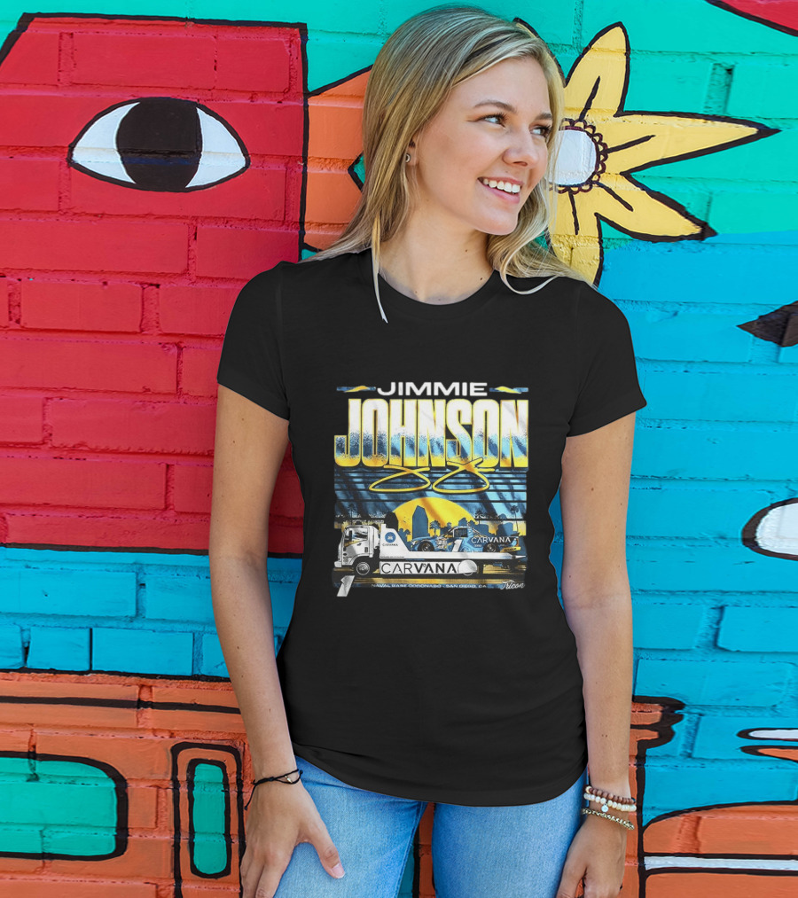 Jimmie Johnson Carvana San Diego Navy Base Coronado 48 Racing Truck T-Shirt
