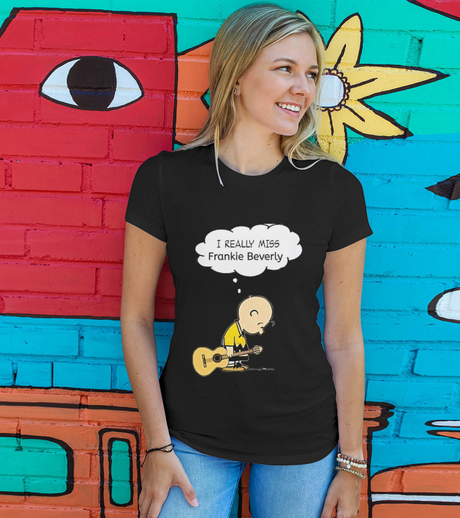 Charlie Brown I Really Miss Frankie Beverly Guitar Player T-Shirt