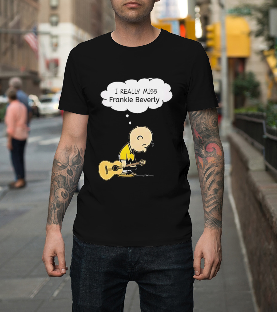 Charlie Brown I Really Miss Frankie Beverly Guitar Player T-Shirt