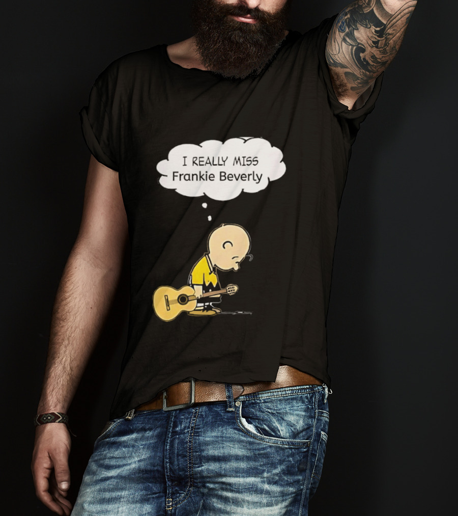 Charlie Brown I Really Miss Frankie Beverly Guitar Player T-Shirt