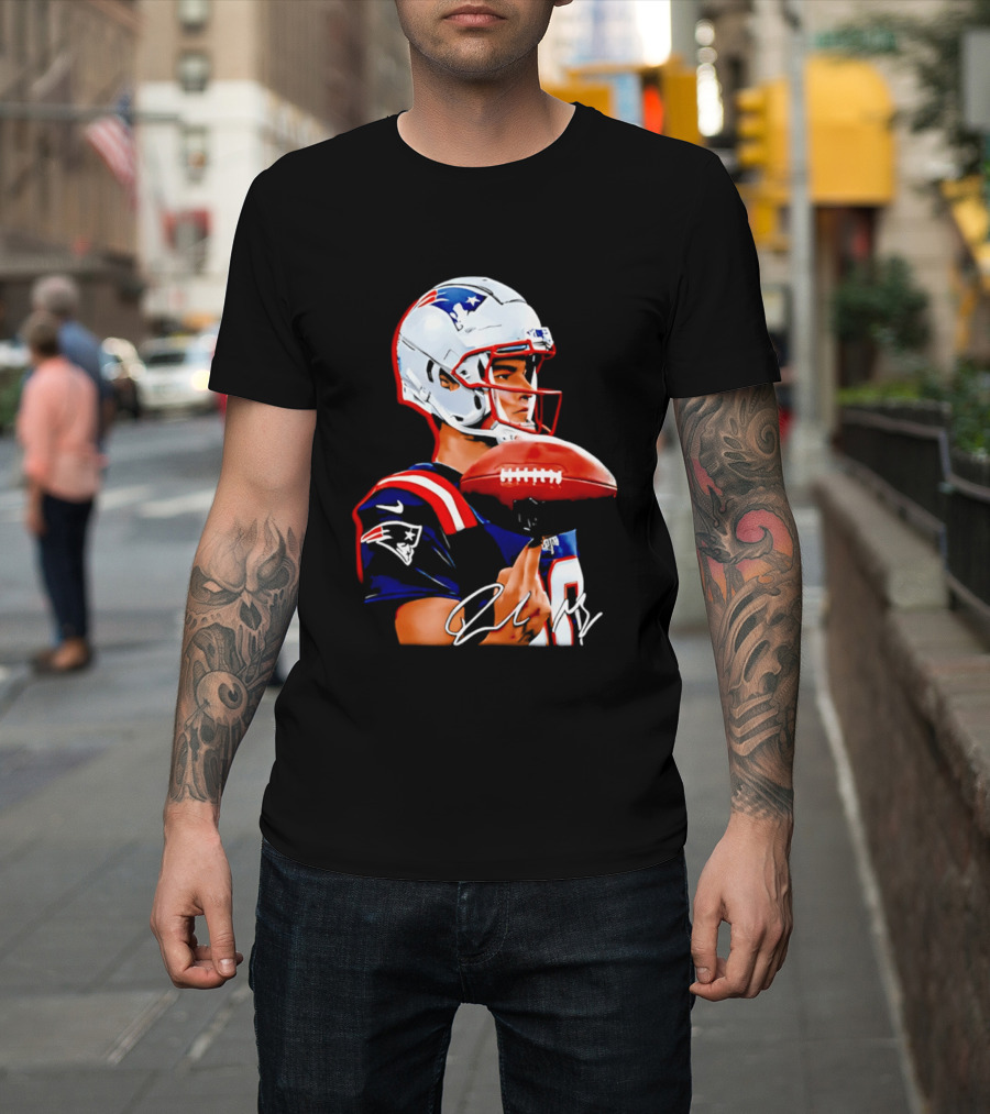 Drake Maye New England Patriots Quarterback Football Patriots Jersey T-Shirt