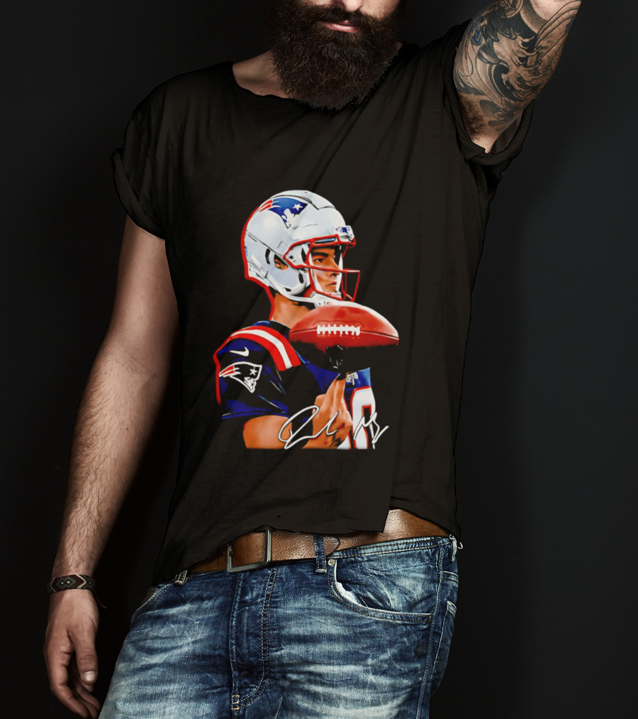 Drake Maye New England Patriots Quarterback Football Patriots Jersey T-Shirt