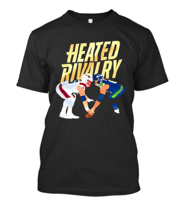 New England Patriots Vs Seattle Seahawks Heated Rivalry Football Players T-Shirt