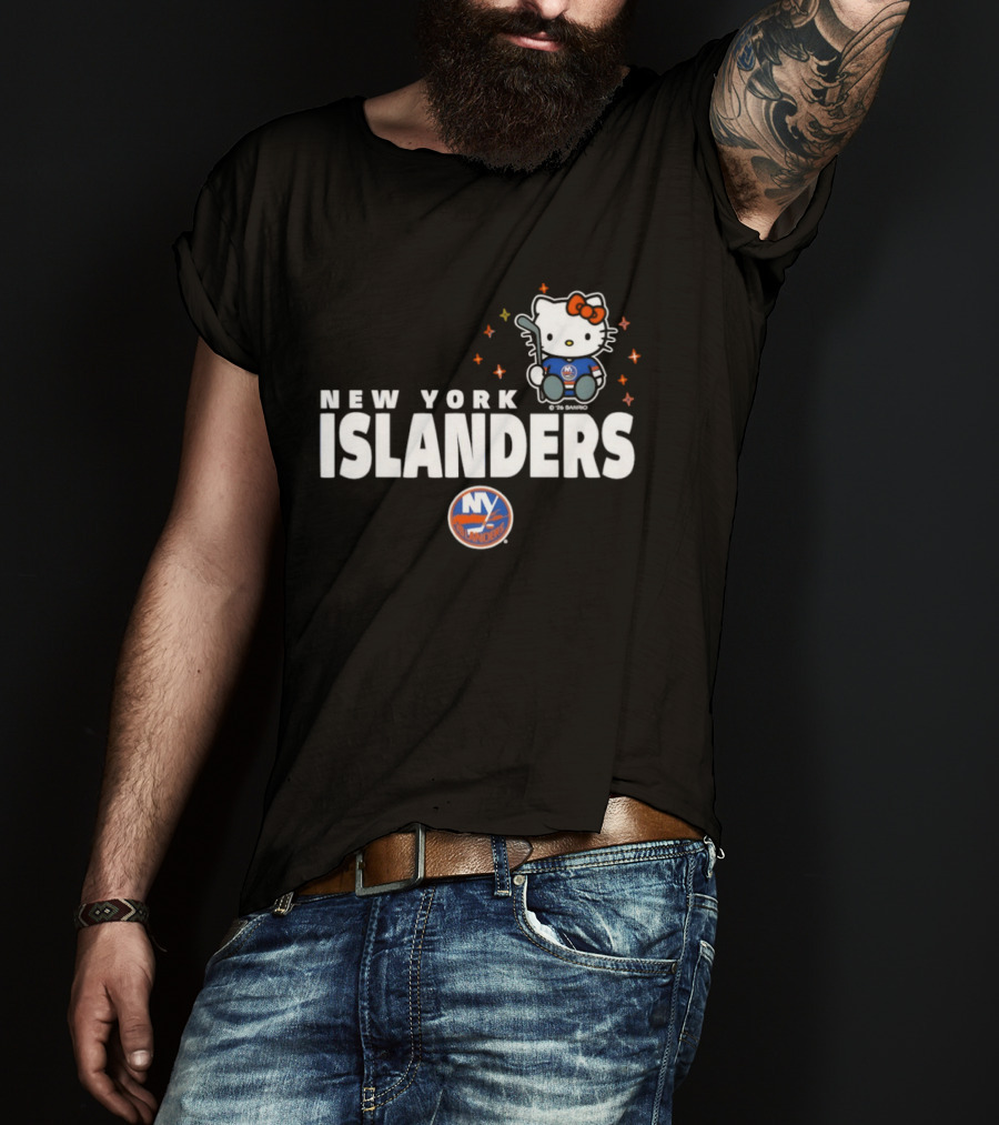 Hello Kitty New York Islanders NHL Hockey Crossover 2026 Winter Sports T-Shirt