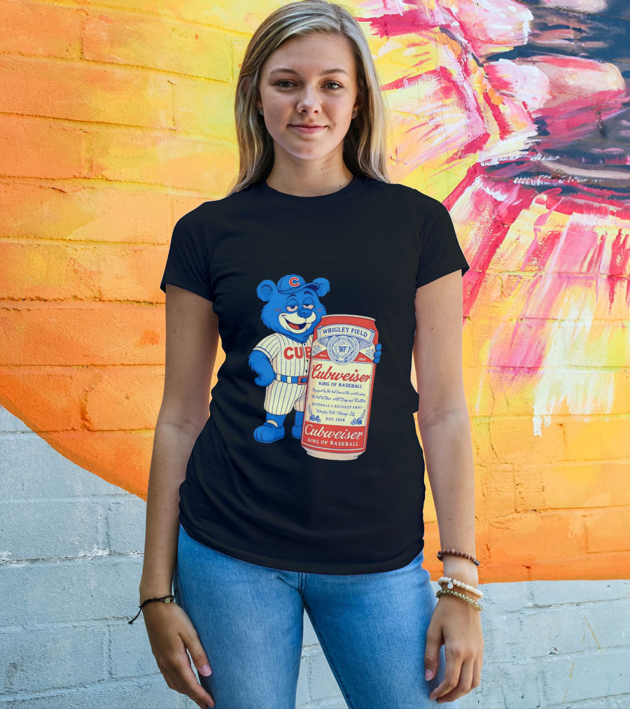 Cubs Wrigley Field Cubweiser King Of Baseball 1914 Bear Fans T-Shirt