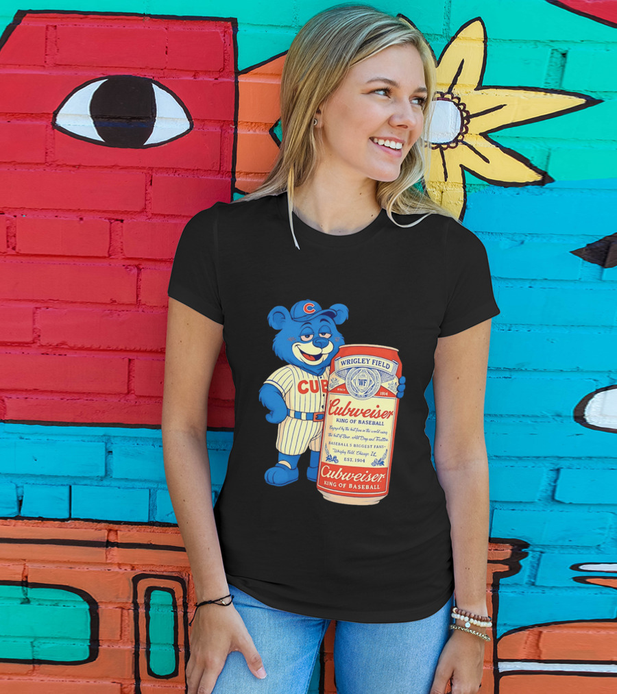 Cubs Wrigley Field Cubweiser King Of Baseball 1914 Bear Fans T-Shirt