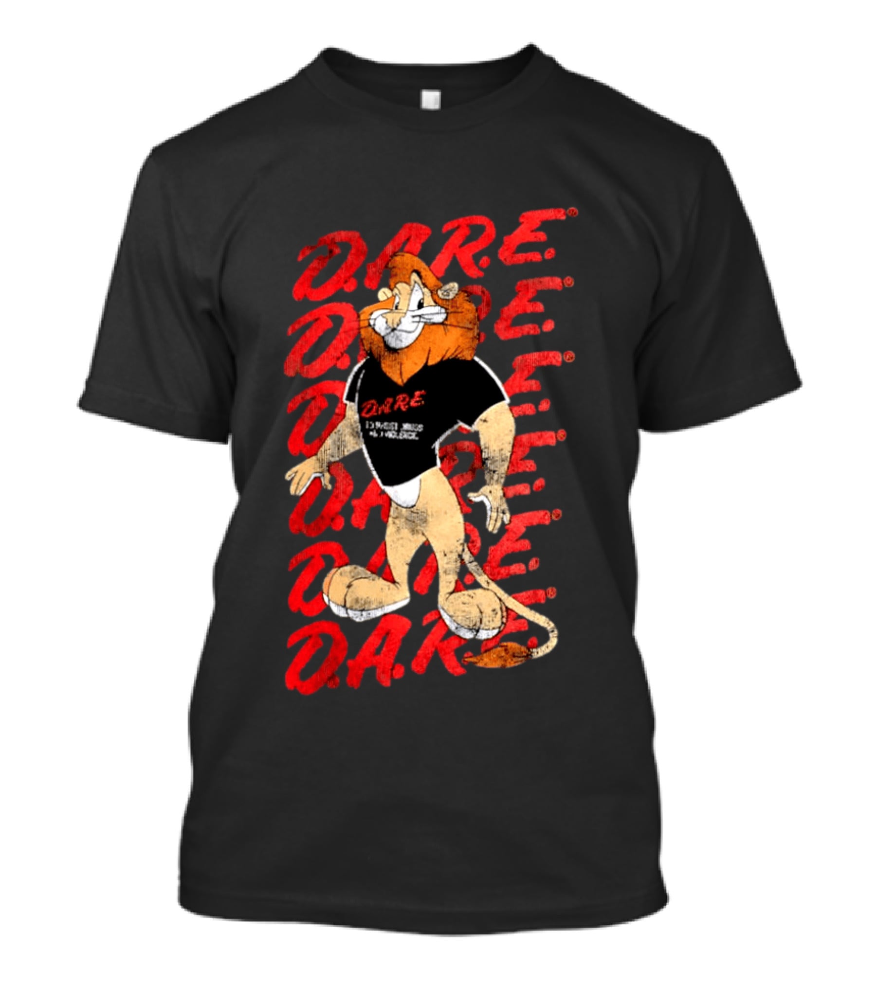 DARE To Resist Drugs And Violence Daren The Lion T-Shirt