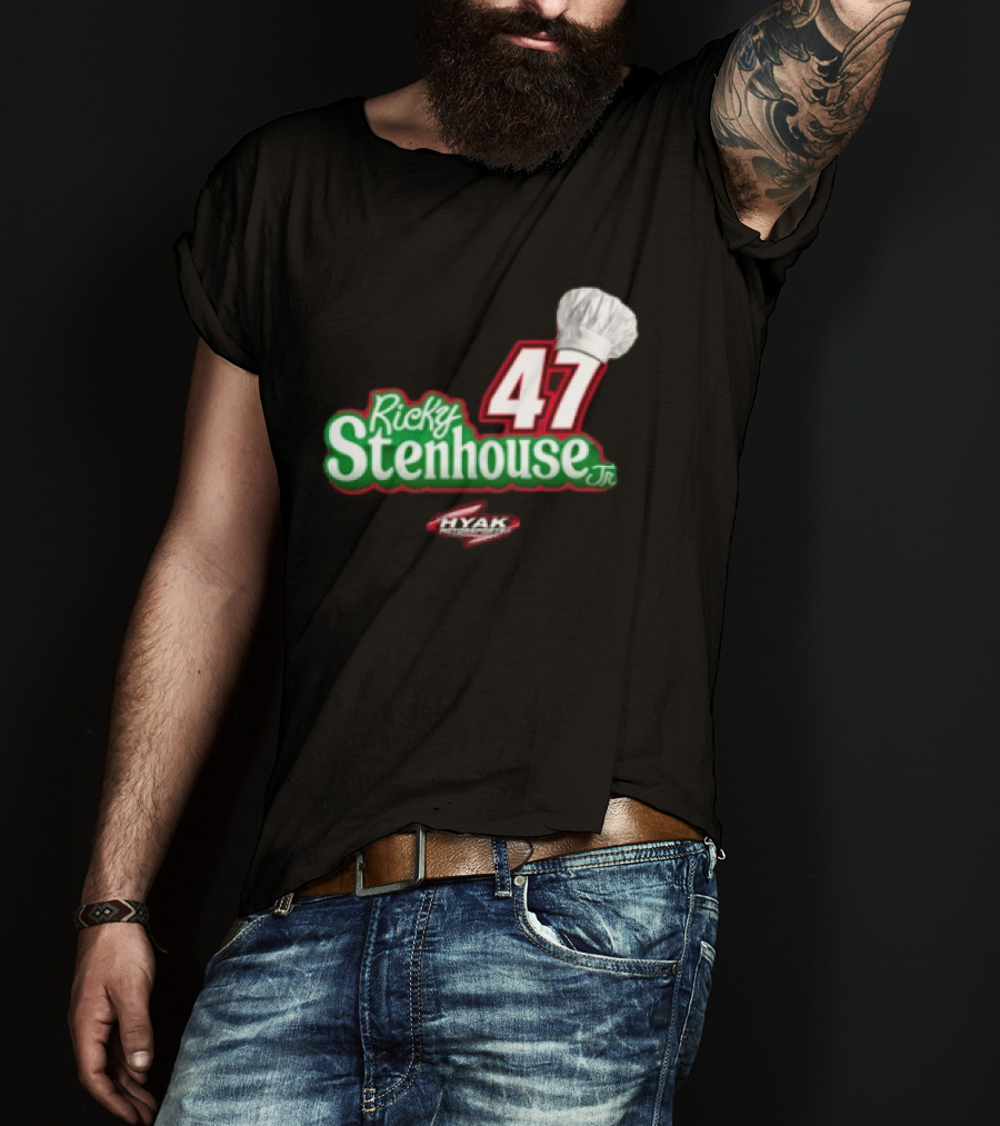 Ricky Stenhouse Jr 47 Chef Hat Hyak Chef Boyardee Racing T-Shirt