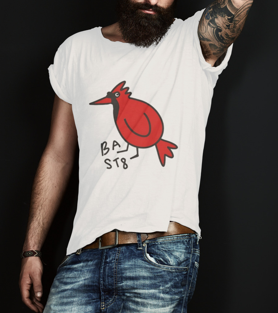 Ball State Cardinal Bird Doodle BSU Football T-Shirt