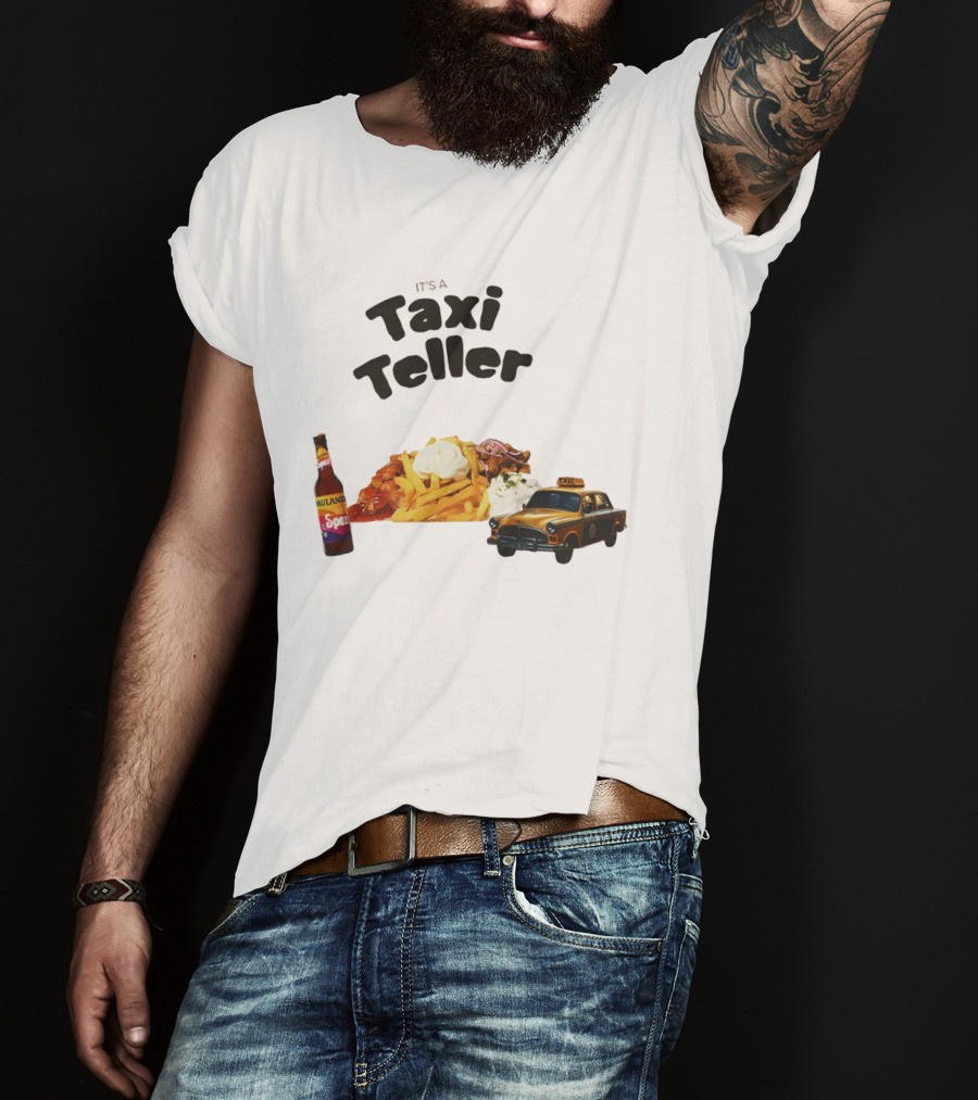 Kebab Fries Taxi Teller With Paulaner Spezi Car T-Shirt