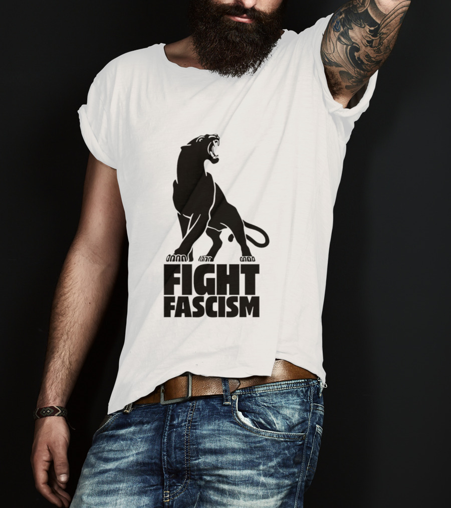 Fight Fascism Panther Roar Black Power Movement T-Shirt