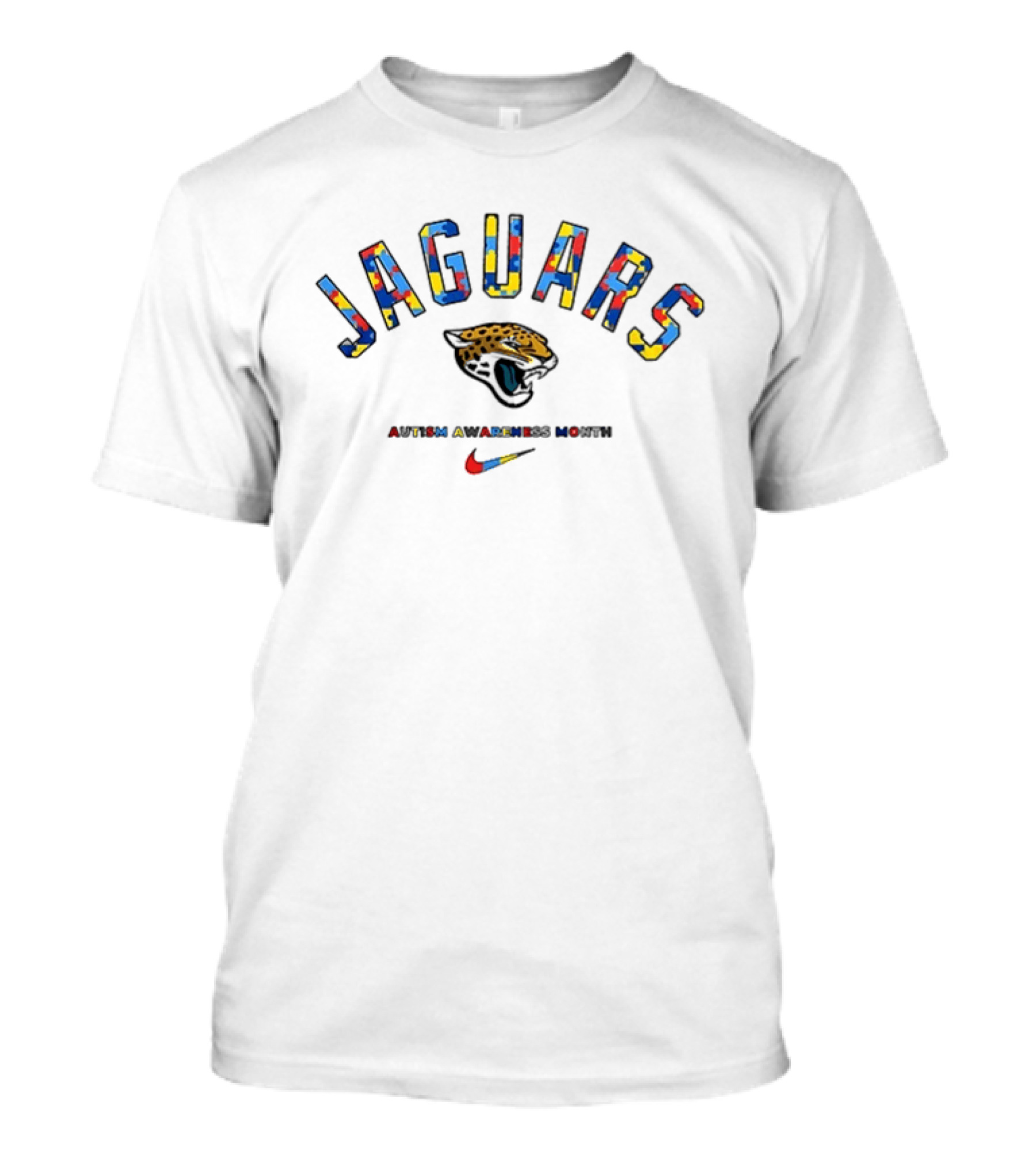 Jaguars Autism Awareness Month Collaboration Jacksonville Jaguars T-Shirt