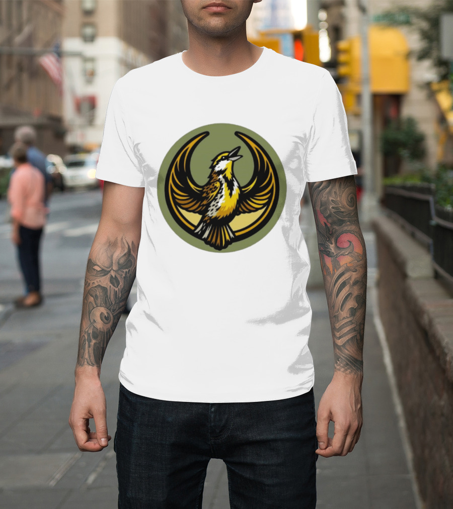Western Meadowlark Rebel Alliance Icon Star Wars Symbol Bird Motif T-Shirt