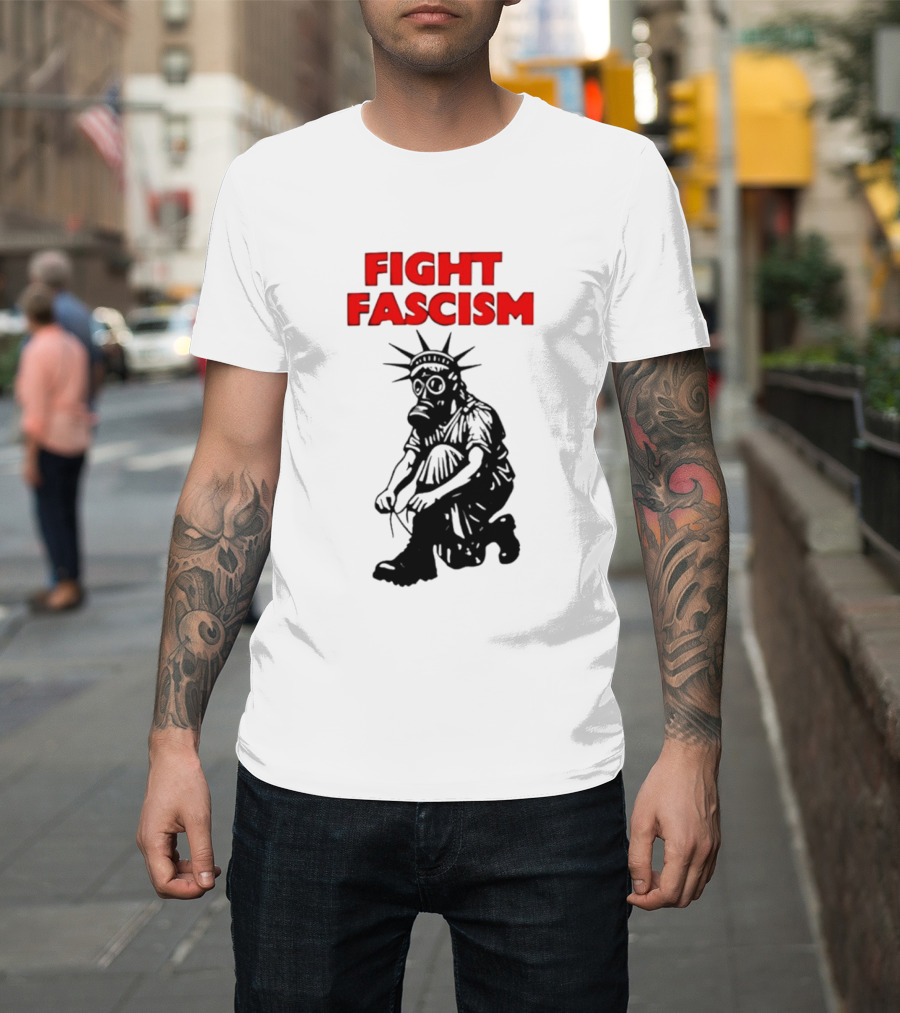 Fight Fascism Liberty Not Fascism Abolish ICE T-Shirt