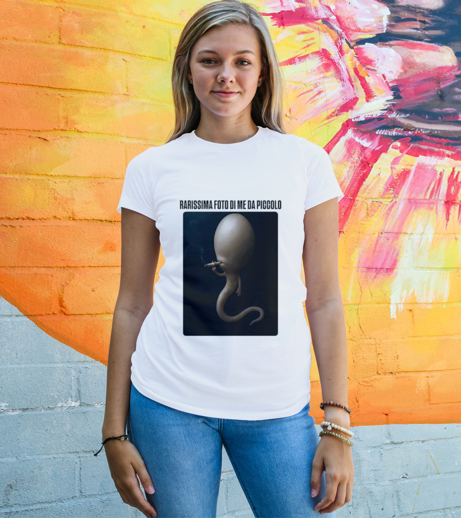 Rarissima Foto Di Me Da Piccolo Alieno Iconico Comico Divertente T-Shirt