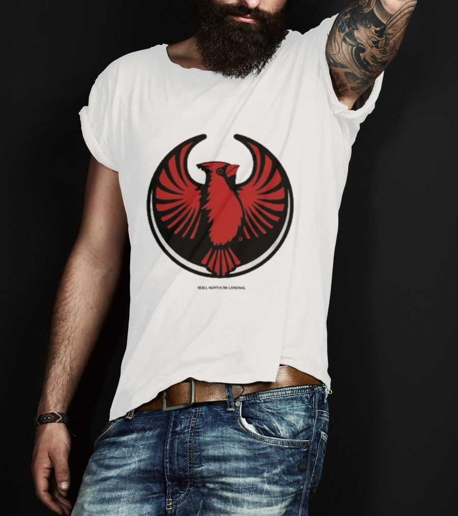 Rebel Northern Cardinal Alliance Heavyweight Bird T-Shirt