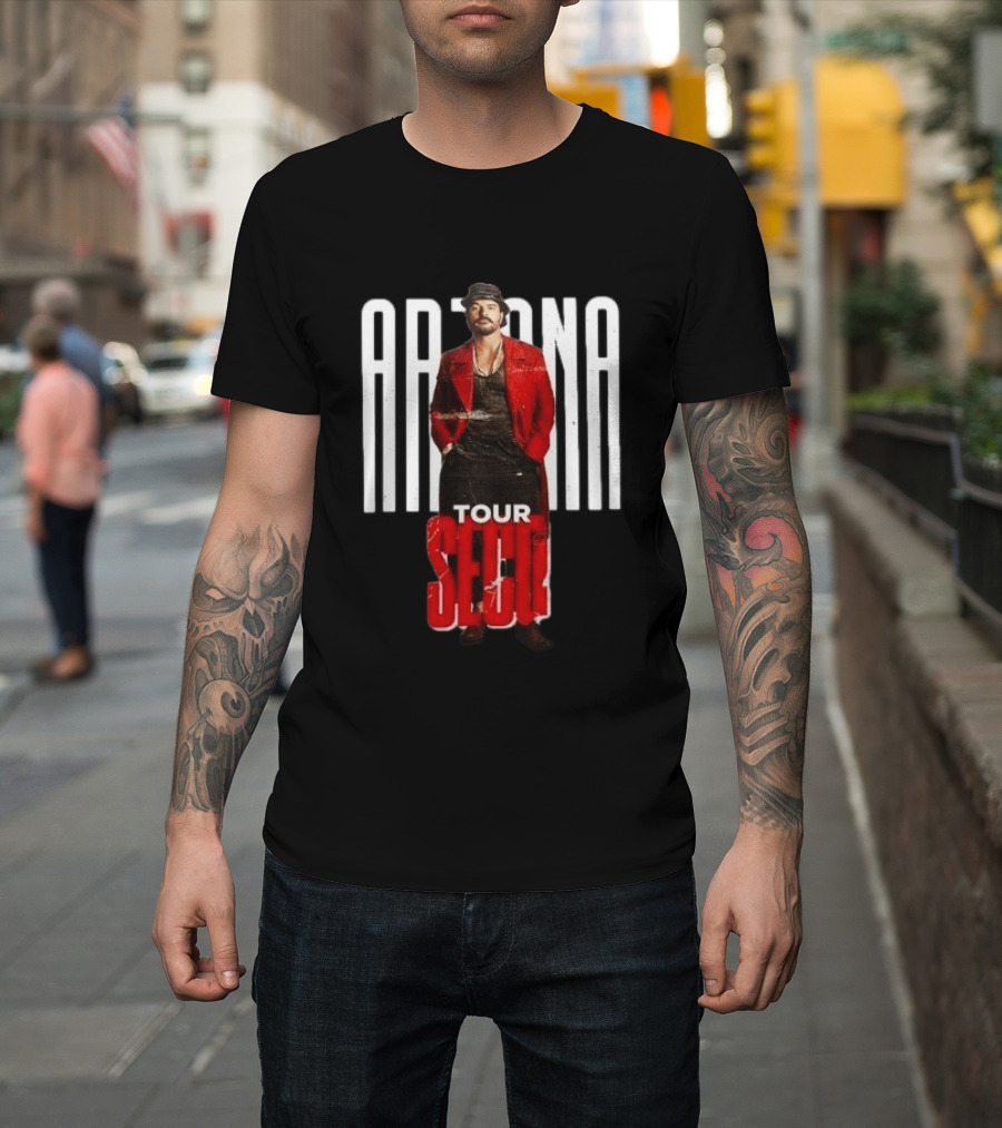Arjona SECO Tour 2026 Red Jacket Black Hat T-Shirt