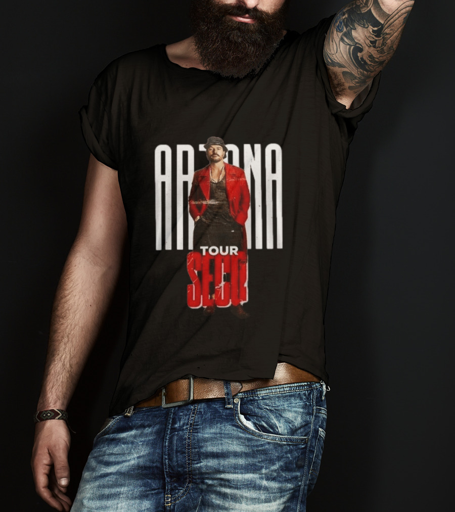 Arjona SECO Tour 2026 Red Jacket Black Hat T-Shirt