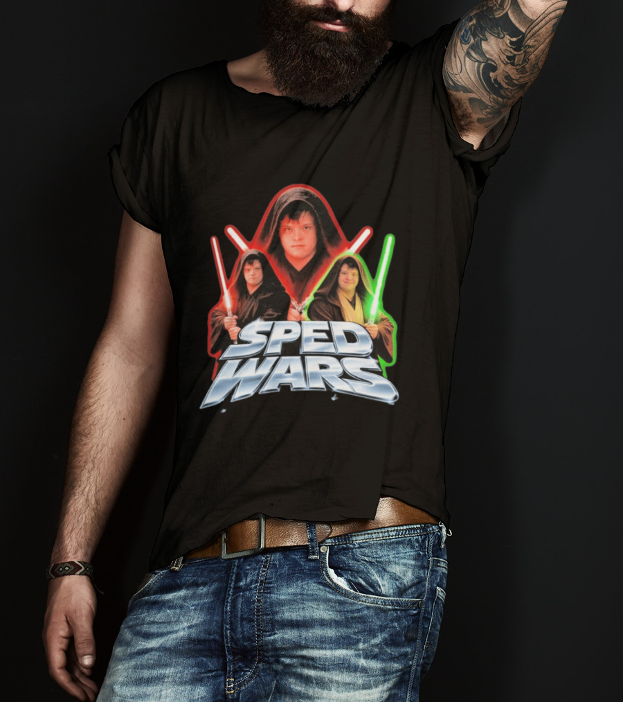 SPED WARS Lightsaber Down Syndrome Jedi T-Shirt