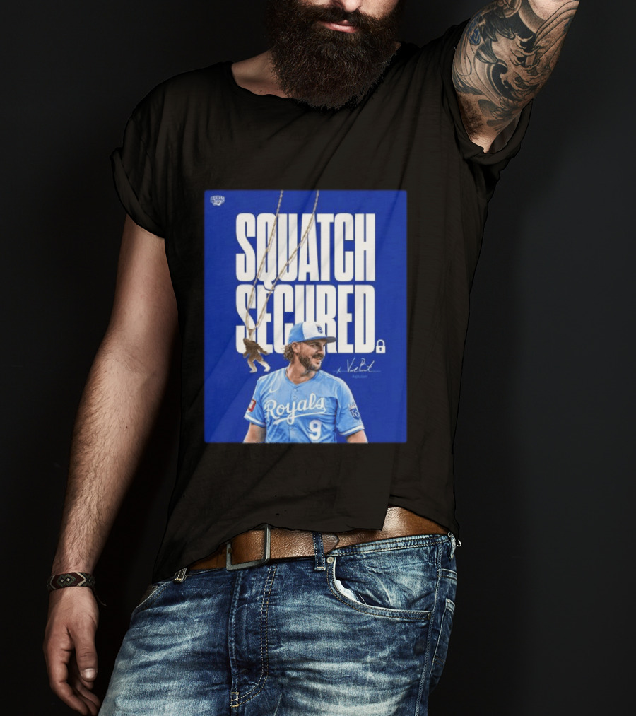 Squatch Secured Vinnie Pasquantino Royals Signature Collection T-Shirt