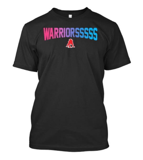 Warriorsssss New England Patriots Bold Rainbow Gradient T-Shirt
