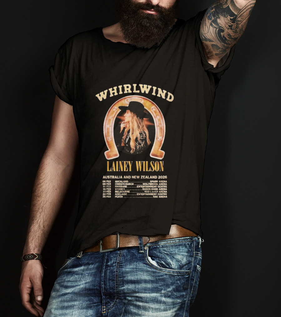 Whirlwind Lainey Wilson Australia And New Zealand 2026 Tour Dates T-Shirt