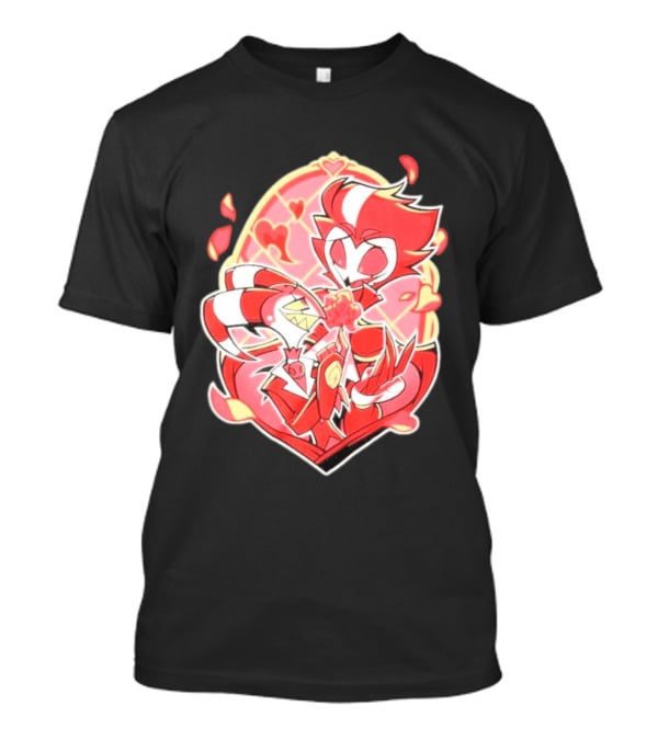 Helluva Boss Stolas Blitz Hearts Romantic Cartoon Fan T-Shirt
