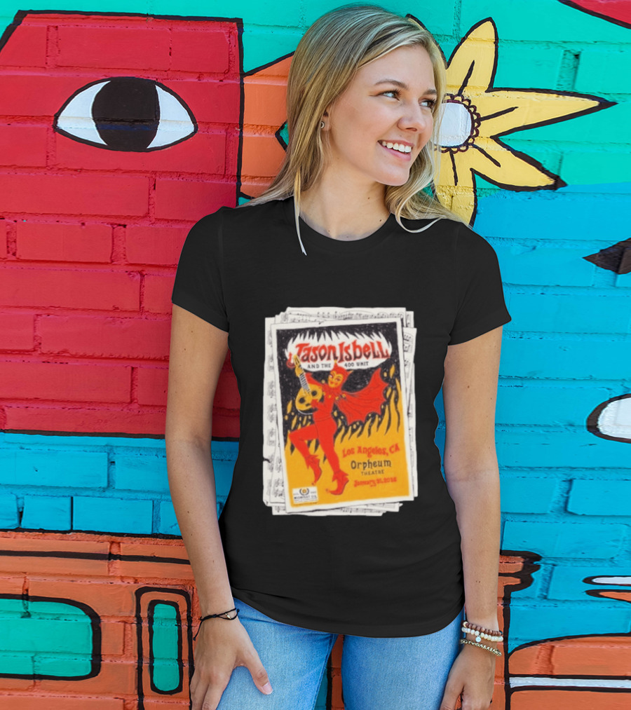 Jason Isbell And The 400 Unit Orpheum Theatre Los Angeles CA January 31 2026 Show T-Shirt