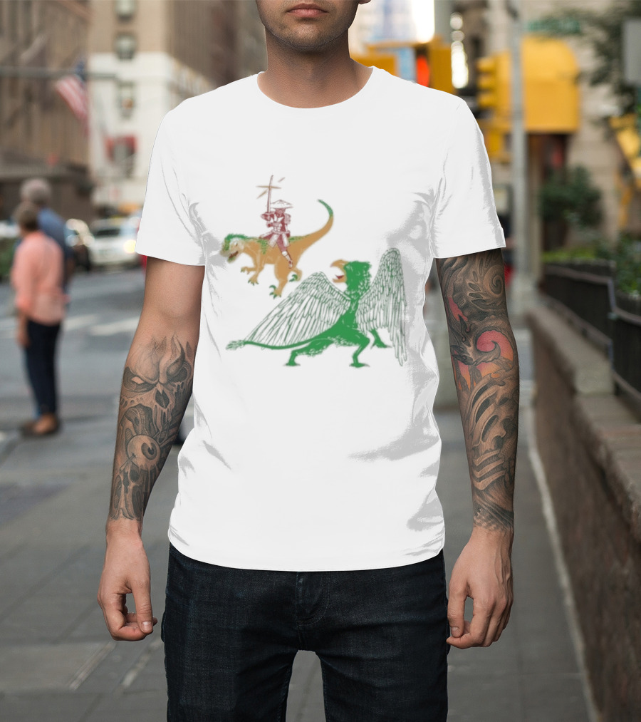 Jack Black Monster Tag Dinosaur And Griffin Fantasy T-Shirt
