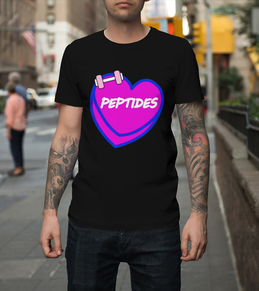 Valentines Day Sweet Hearts Love Peptides Candy Workout T-Shirt