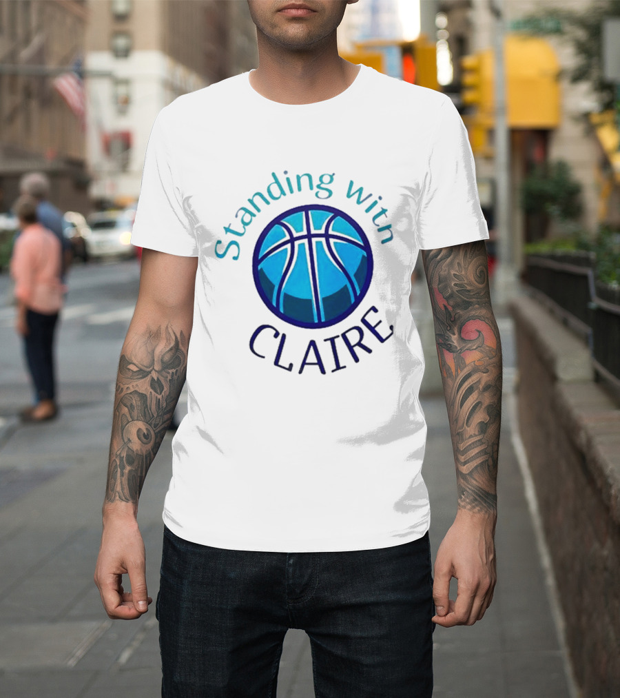 Standing With Claire Basketball Support T-Shirt