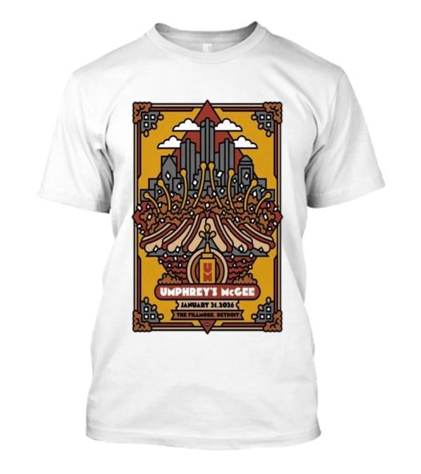 Umphrey's McGee January 31 2026 The Fillmore Detroit Concert T-Shirt