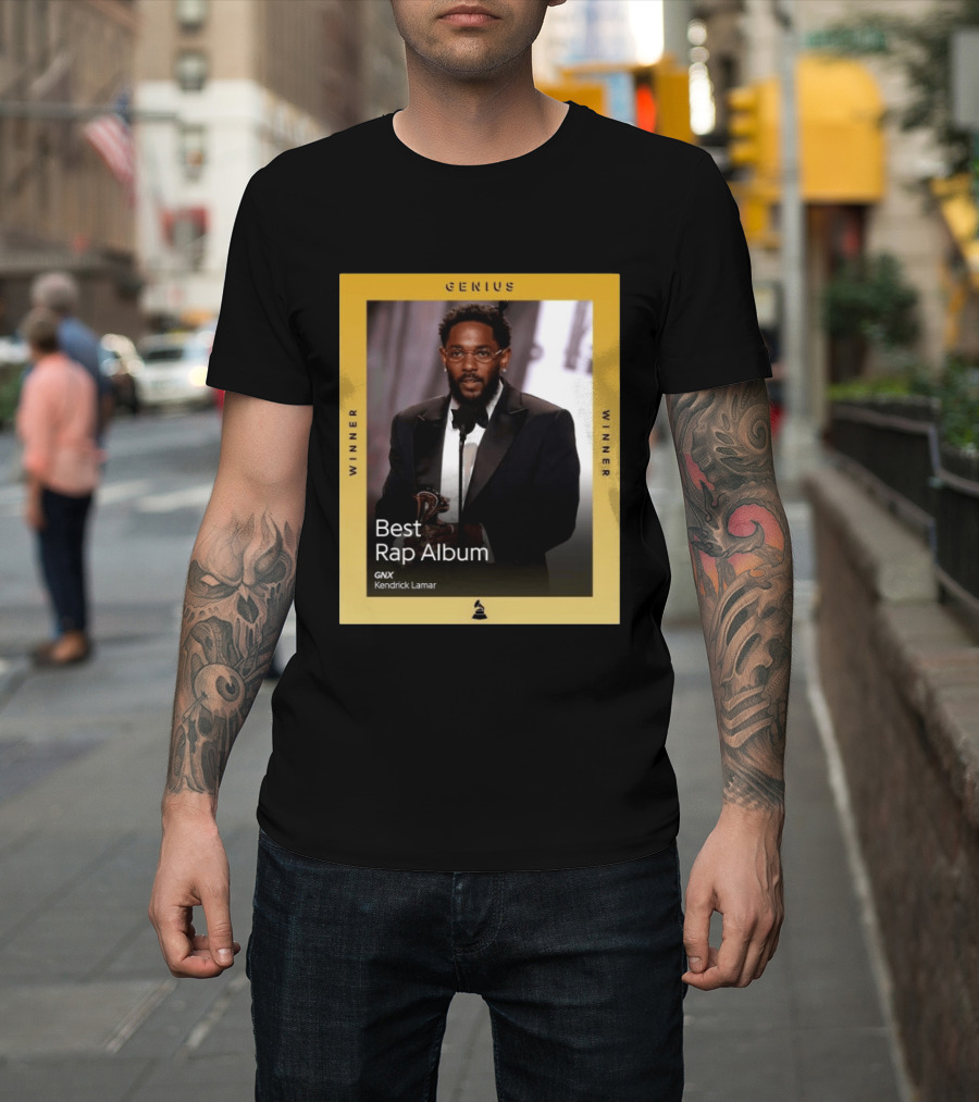 Genius Winner Kendrick Lamar Best Rap Album GNX T-Shirt