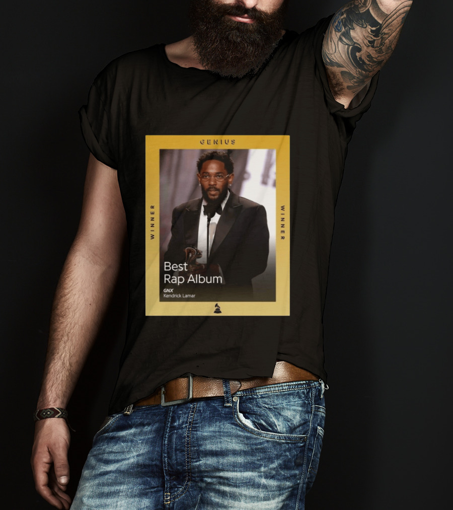 Genius Winner Kendrick Lamar Best Rap Album GNX T-Shirt