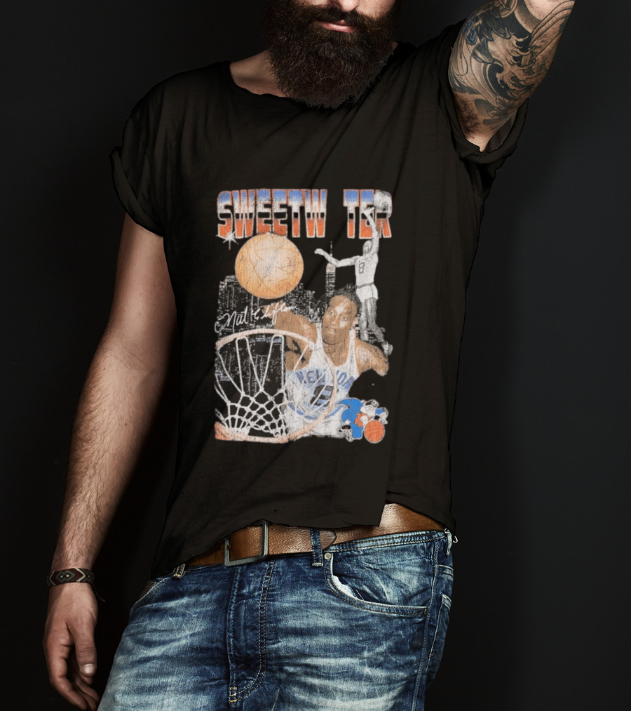 Mitchell And Ness Nathaniel Clifton Sweetwater New York Knicks NBA Pioneers Player T-Shirt
