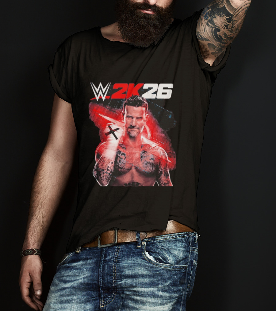 WWE 2K26 CM Punk Best In The World Cover Star Edition T-Shirt